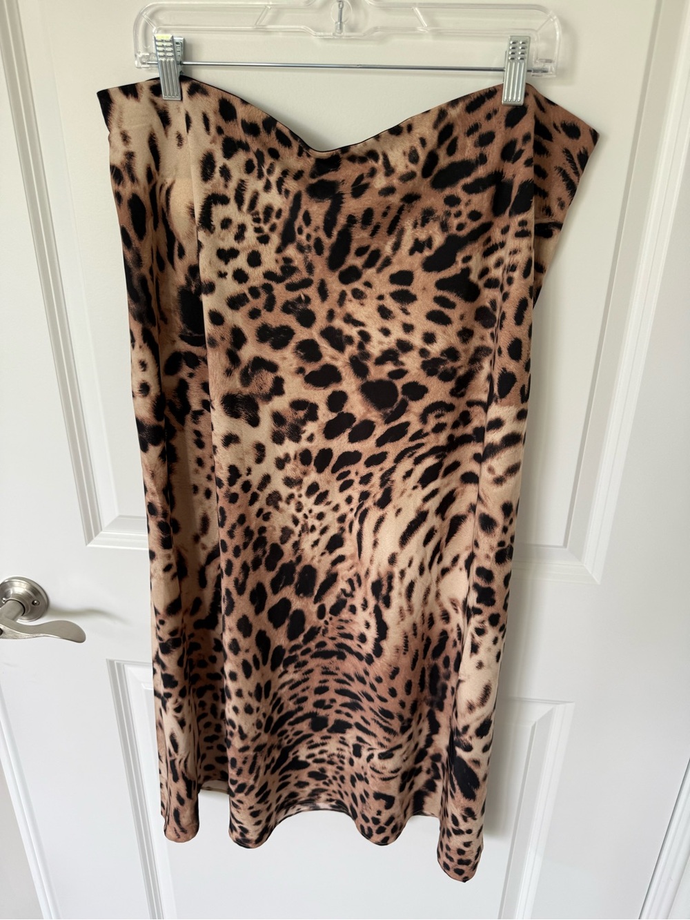 Express Leopard Print Slip Skirt NWT